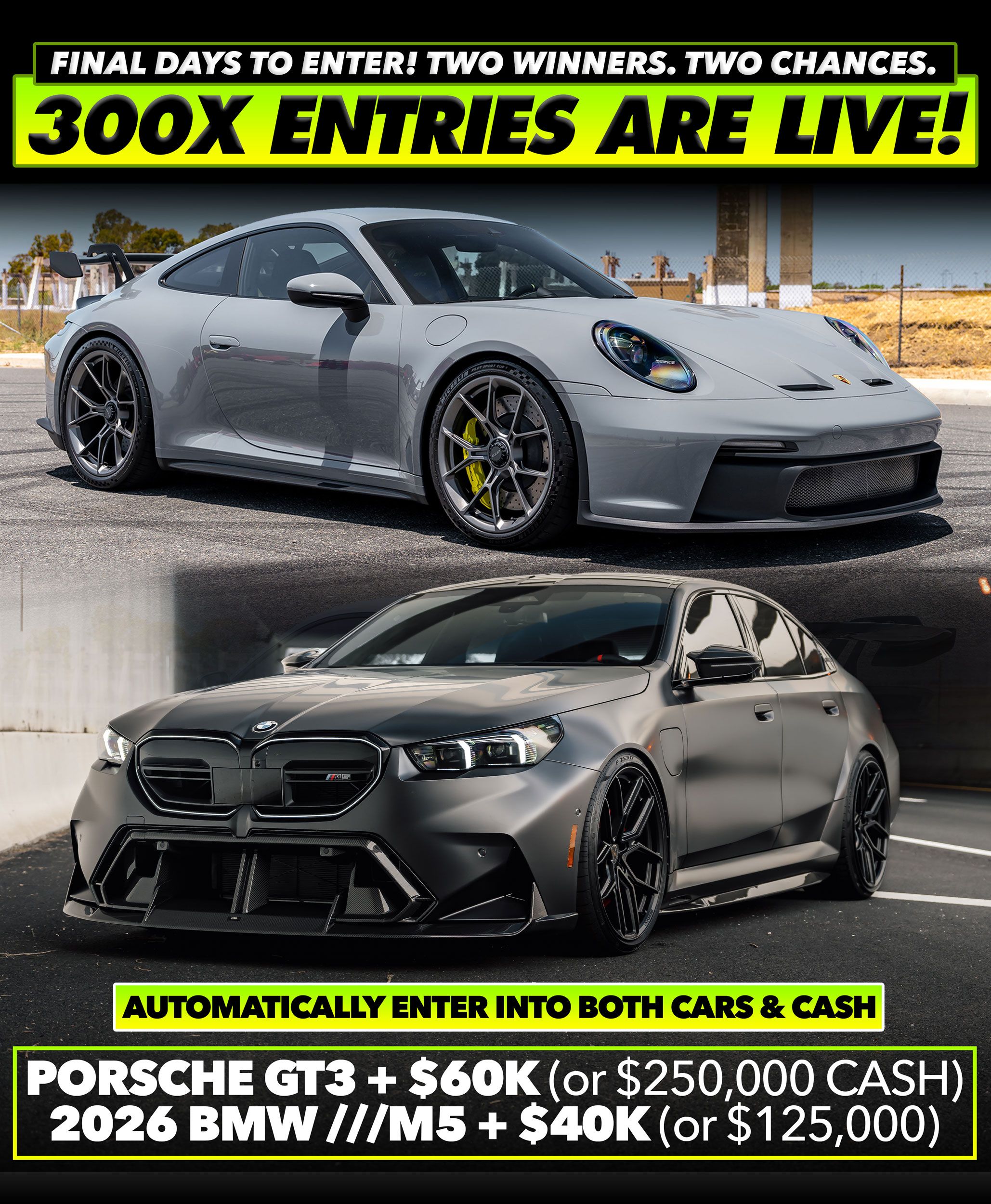 Tuner Cult giveaway promotional slider