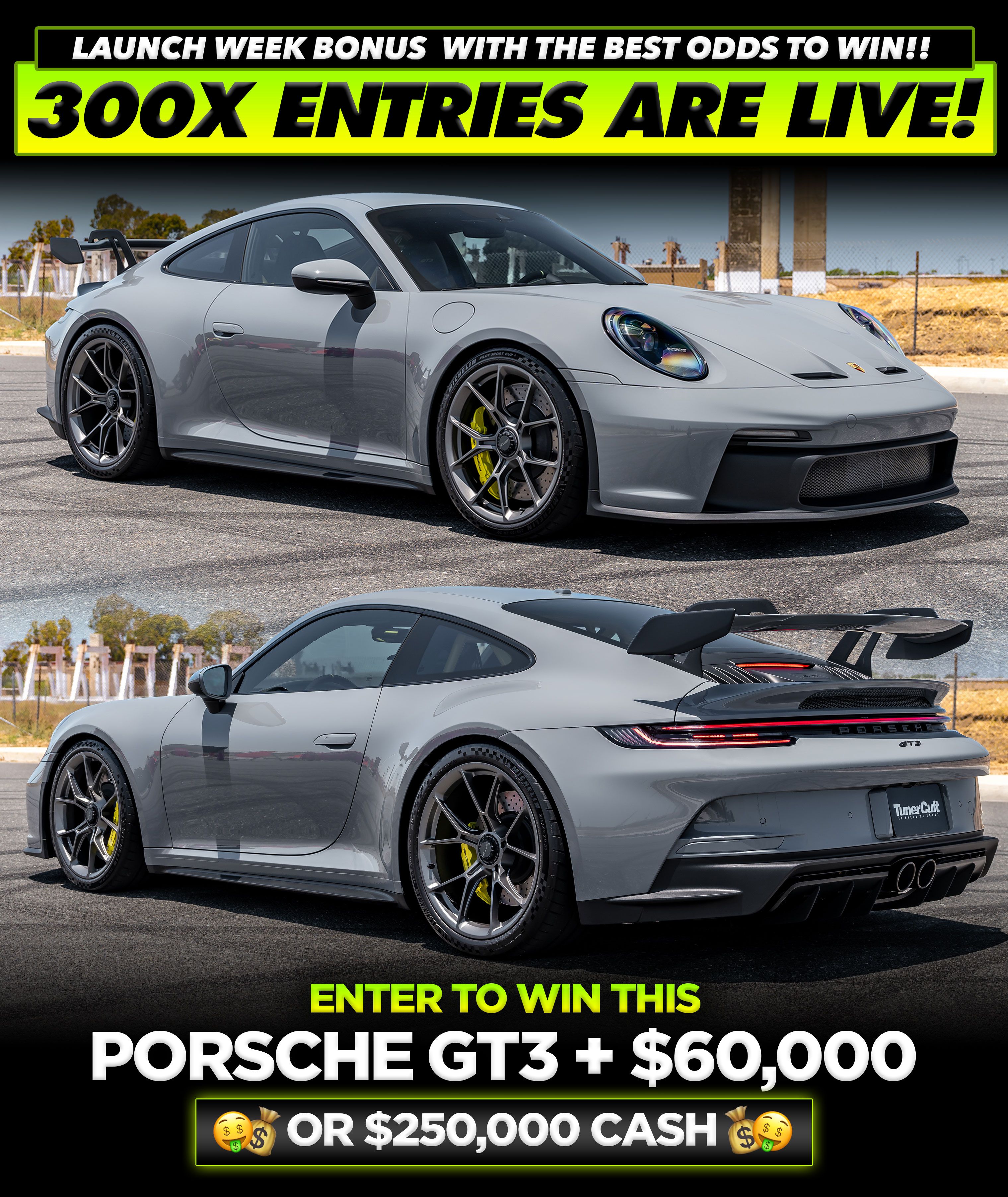 Tuner Cult giveaway promotional slider