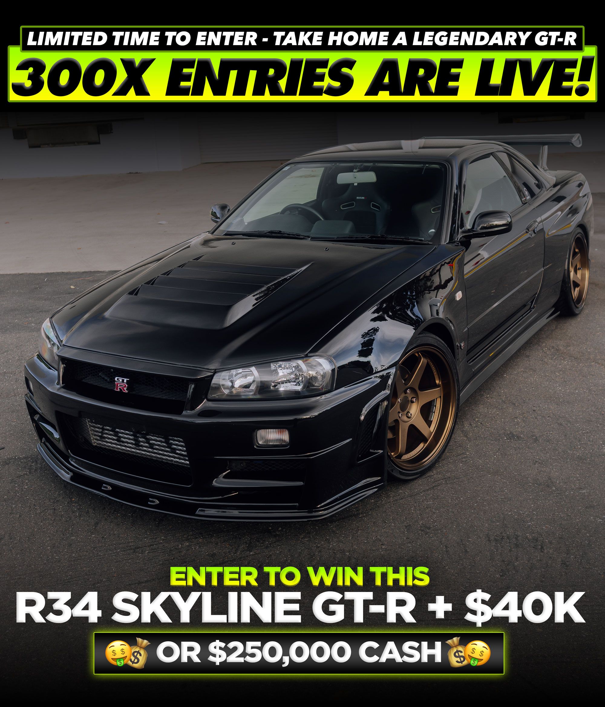 Tuner Cult giveaway promotional slider