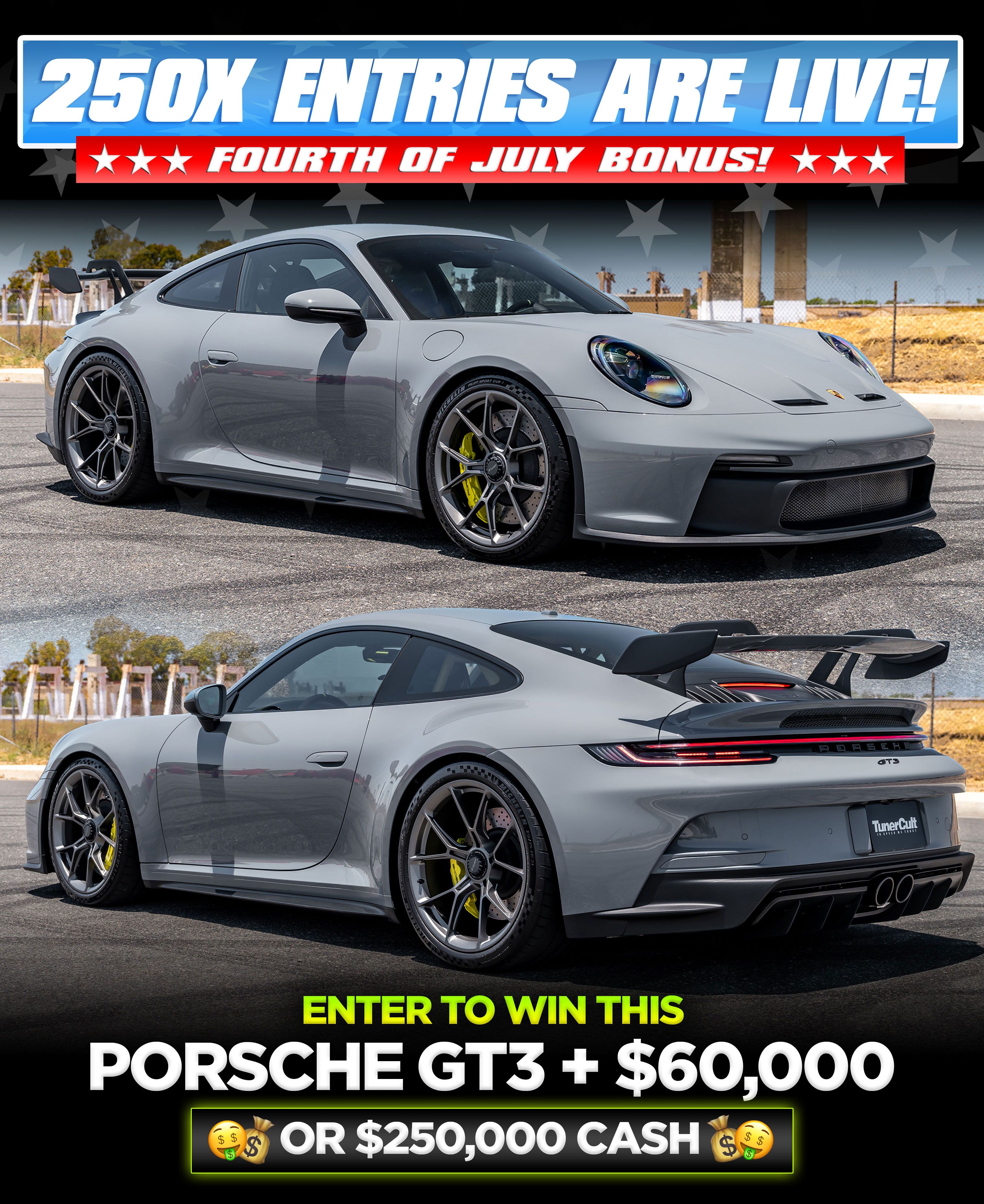 Tuner Cult giveaway promotional slider