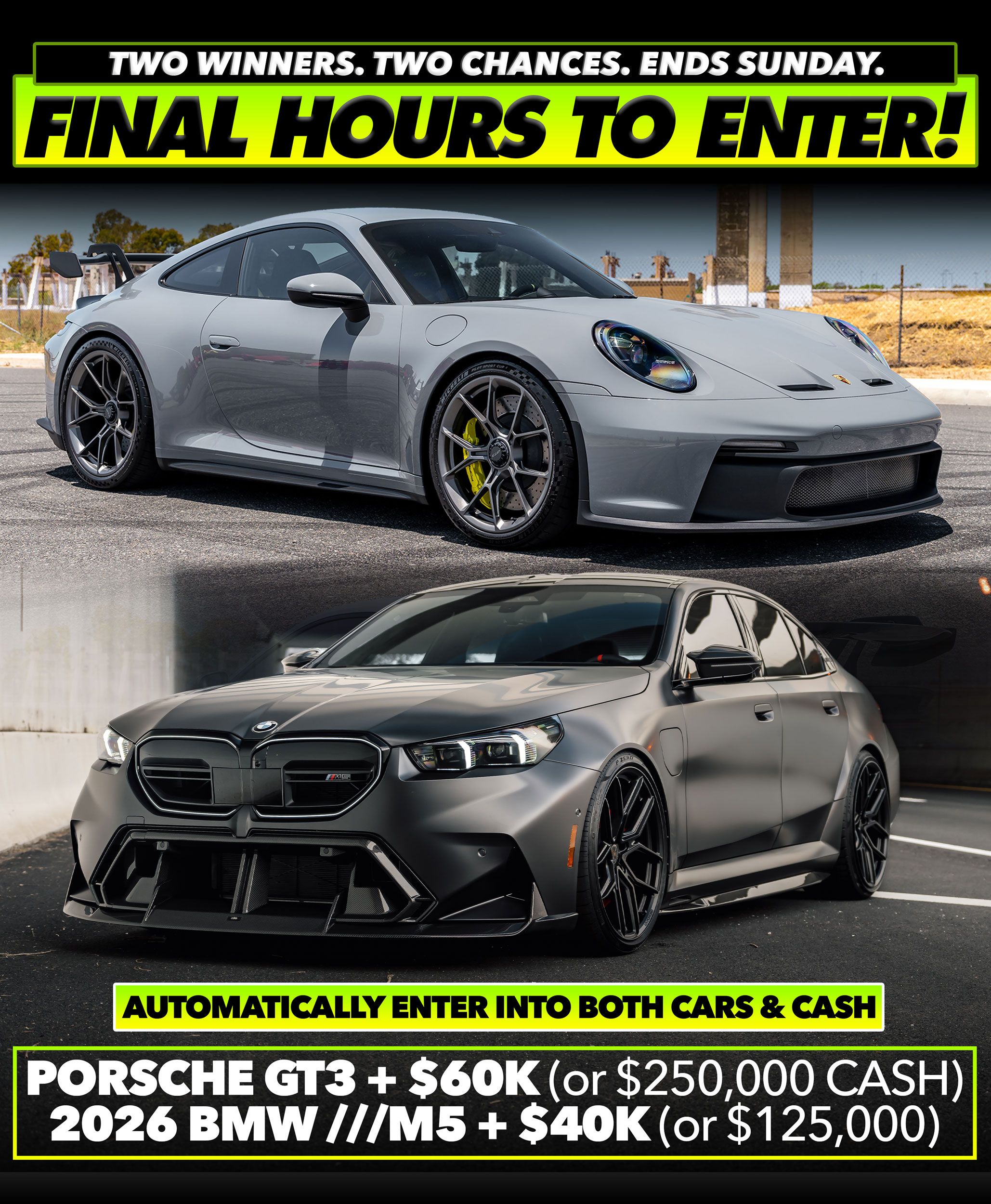 Tuner Cult giveaway promotional slider