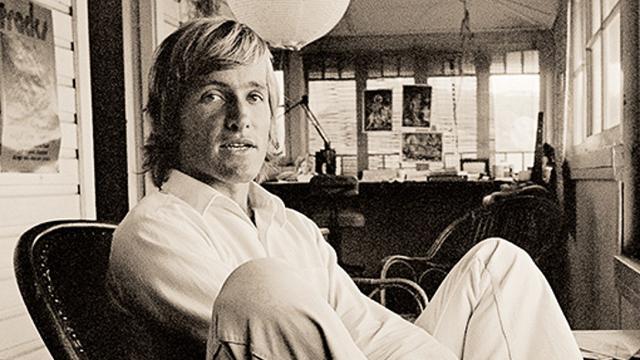 John Witzig at the original Tracks office, Palm Beach, early 1970s