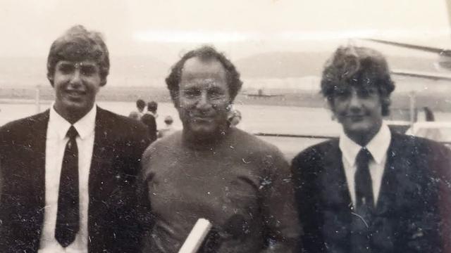 (L to R) Michael Tomson, Ernie Tomson, Shaun Tomson, 1971