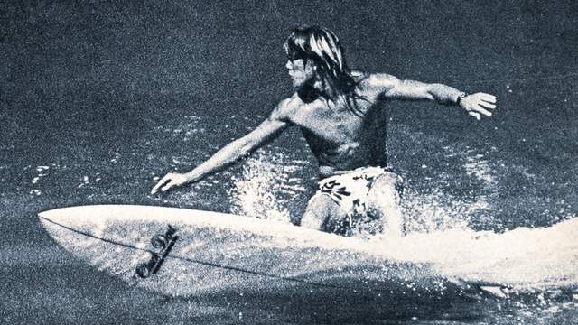 Chuck Dent Surfboards teamrider Brad McCaul, 1970. Photo: Ed Greevy