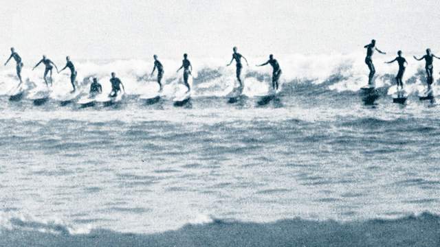Pacific Coast Surf Riding Championships, 1940. Photo: Doc Ball 
