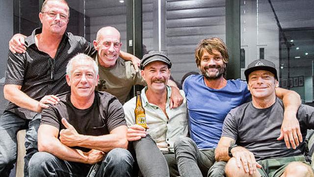 Derek Rielly, second from right, 2017