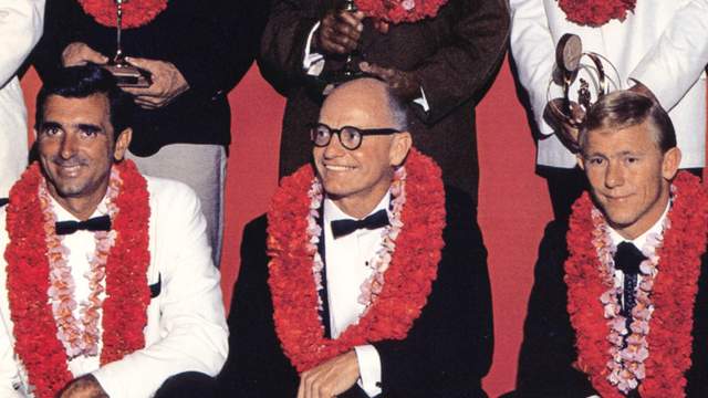 Hoppy Swarts (bottom row, center), 1966 International Surfing Hall of Fame Awards