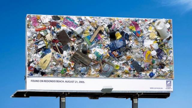 Surfrider-sponsored billboard, Redondo Beach, 2005