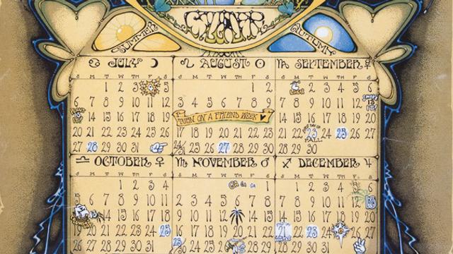 1969 Sound Spectrum calendar by Bill Ogden