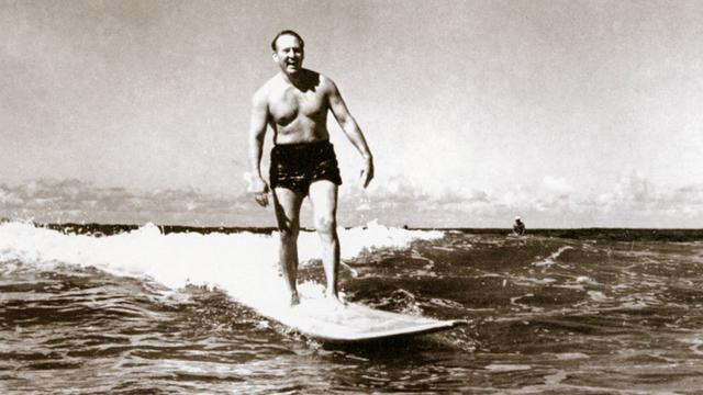 Gary Cooper, Waikiki, 1952. Photo: Clarence Maki