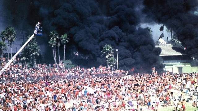 Op Pro riot, 1986. Photo: Mike Balzer