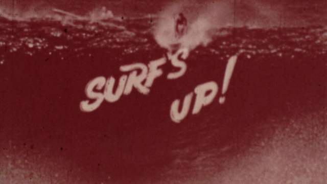 Onscreen title for "Surf's Up"
