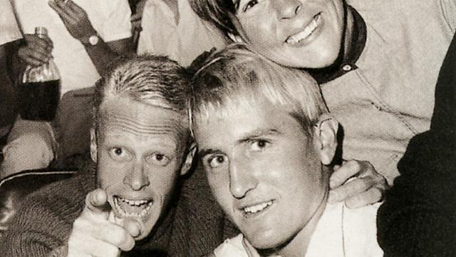 Paul Witzig (center) with Bruce Brown (left), 1964