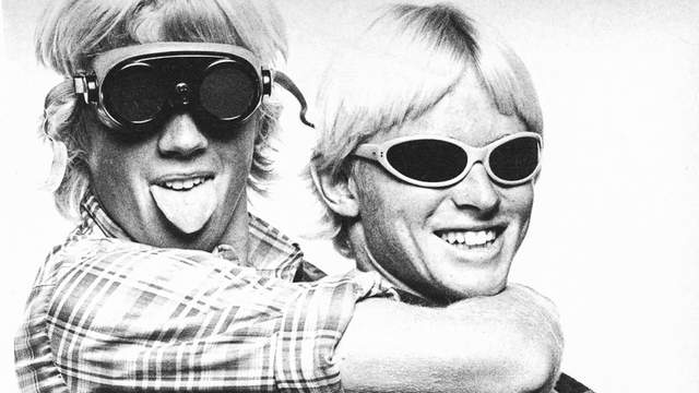 Jim Banks (left) and Cheyne Horan, 1978. Photo: Art Brewer