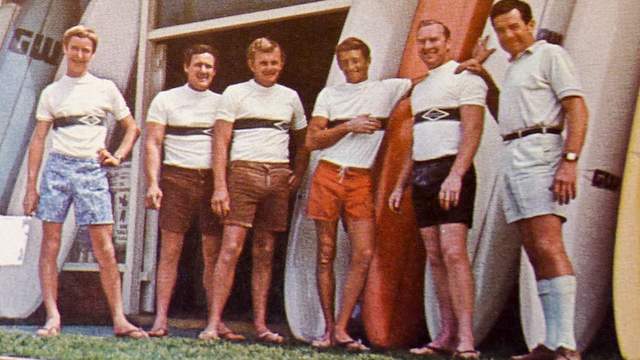 Gordon Woods (far right), Brookvale, 1968