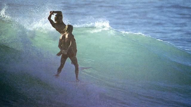 Joe Engel and Tom Carroll, Narrabeen, 1979. Photo: Hugh McLeod