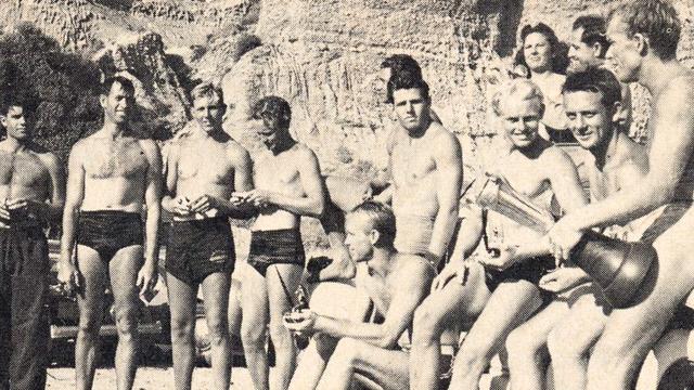 San Onofre, 1939. Kukae Canyon in the background.
