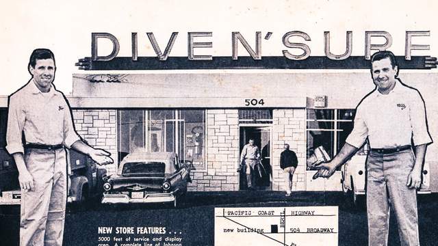 Dive N' Surf ad, 1958