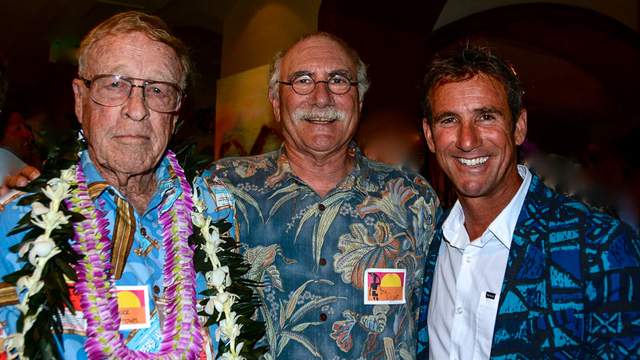 Ira Opper (middle) with Bruce Brown and Robert Weaver, 2014. Photo: Robert August
