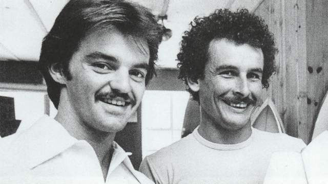 Mike Larmont (left) and Paul Naude, around 1980