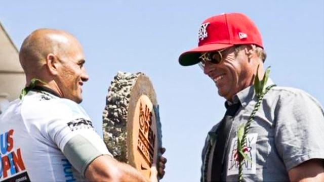 Kelly Slater and Bob Hurley, 2011 US Open