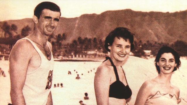 George Downing, Waikiki, 1955
