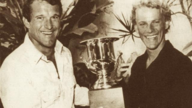 Fred Hemmings (left) and 1976 IPS champion Peter Townend