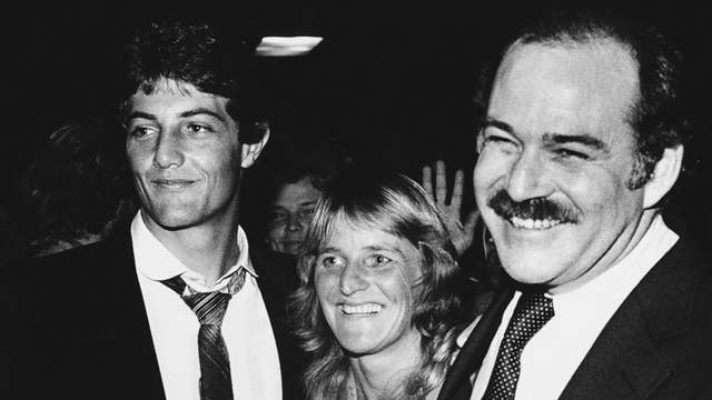 (L to R) Shaun Tomson, Margo Oberg, Steve Pezman, 1978 SURFER Poll. Photo: Tom Servais