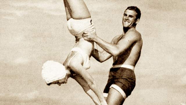 Tandem surfing, Southern California, early 1960s