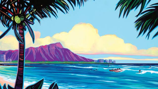 2011 Hawaiian Vintage Surf Auction poster