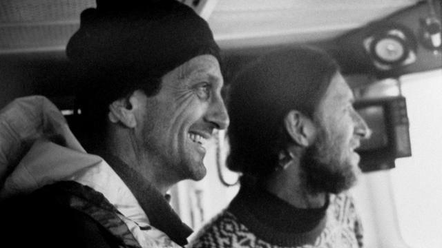 Steve Hawk (left) and Mark Renneker, 2000. Photo: Chris Malloy
