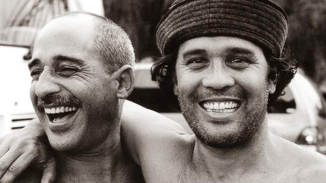 Michael (left) and Derek Ho, North Shore, 2001. Photo: Tom Servais