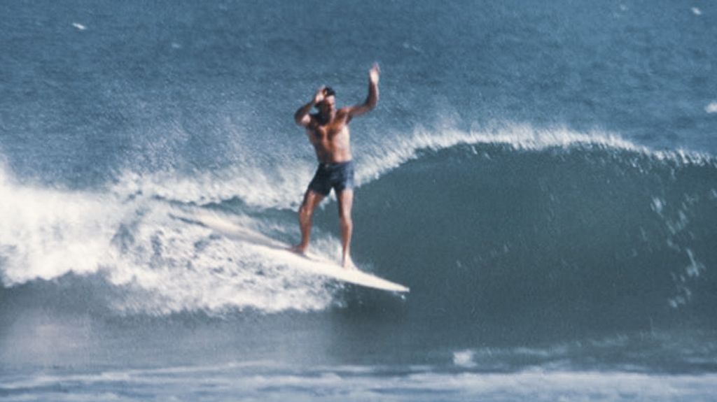 Lance Carson surfing Malibu