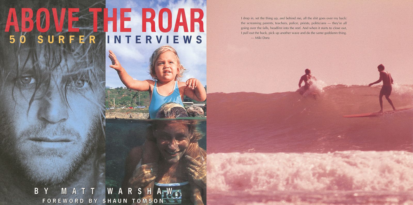 above the roar, surfing book