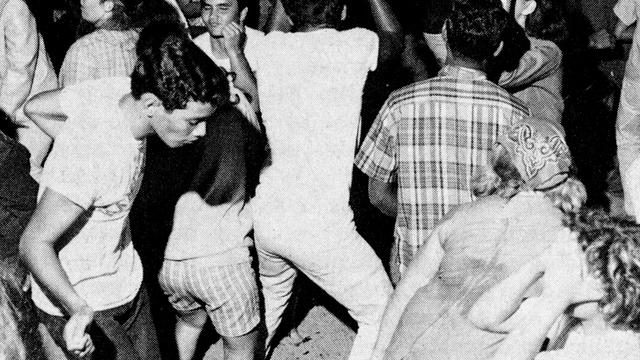 Post-event beach party