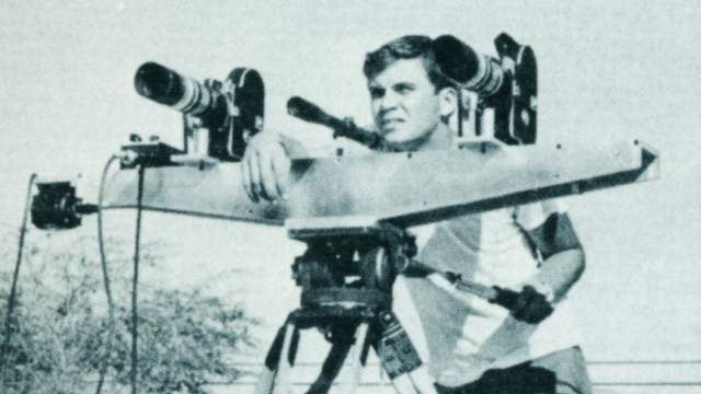 Jim Freeman, 1964, shooting "Outside the Third Dimension"