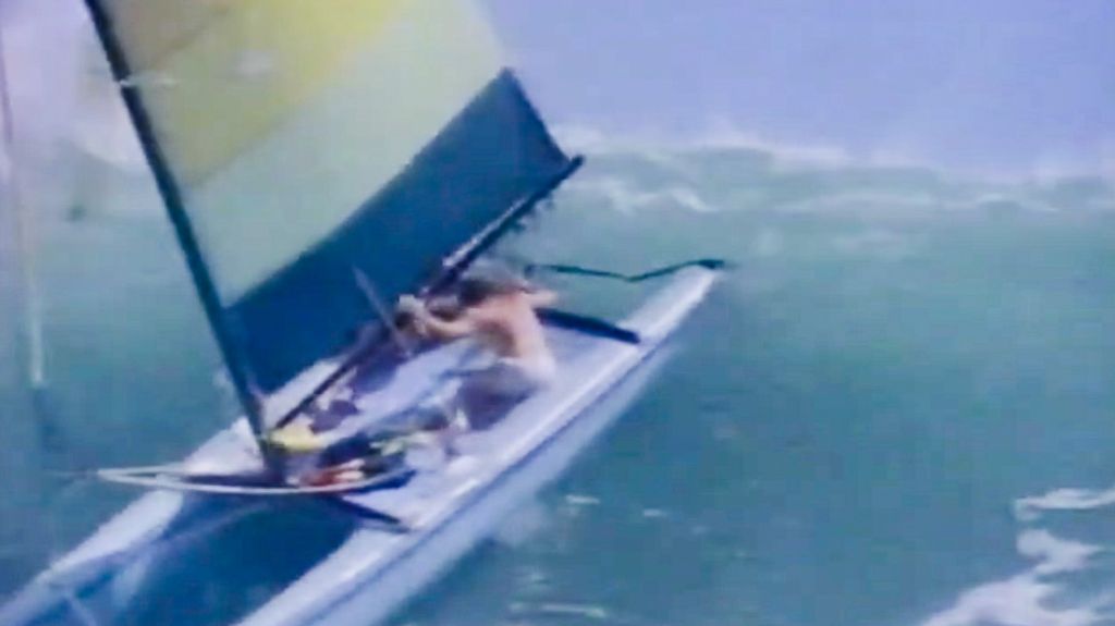 ala moana, 1974, big wave