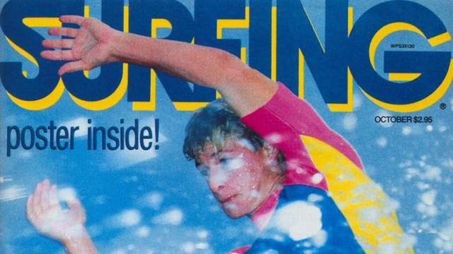 Surfing magazine cover, 1984