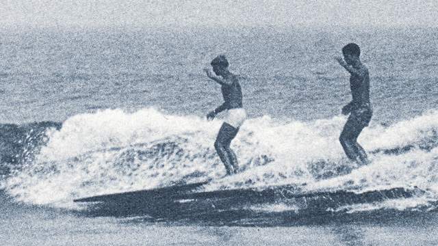 Kit Horn (left) and Matt Kivlin, Malibu, early 1950s