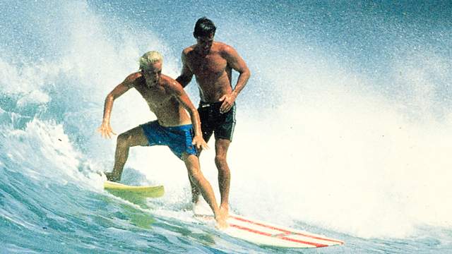 Pat O'Connell (left) and Robert Weaver in Endless Summer II