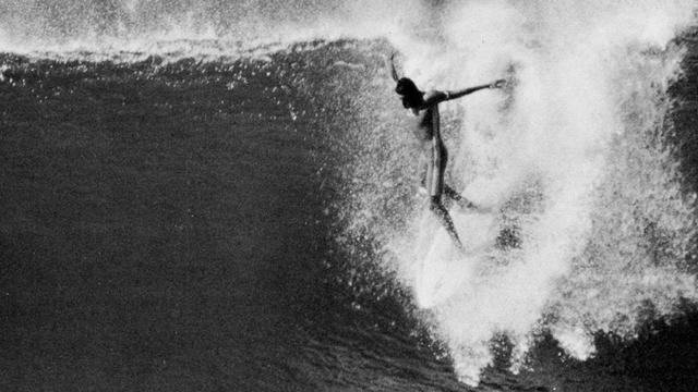 Mark Price, Cave Rock, 1980, on a Spider Murphy-shaped board