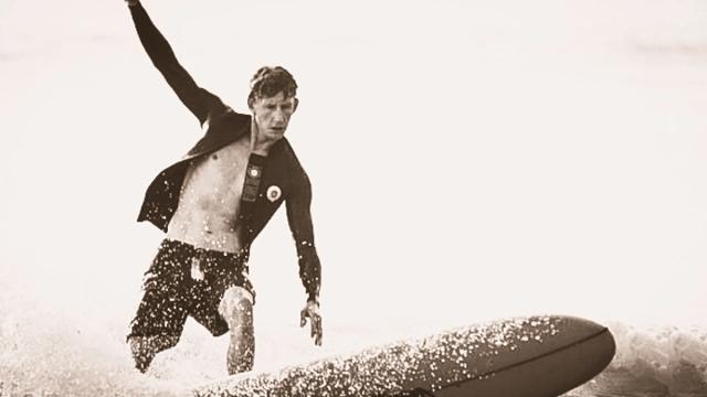 Surfer in beavertail jacket