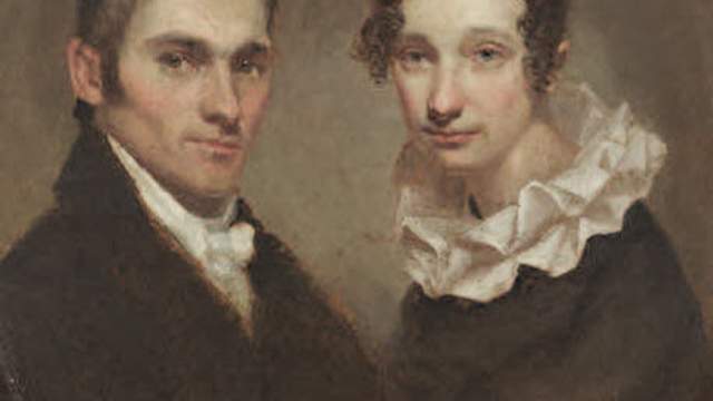 Missionary Hiram Bingham with wife Sybil, 1820