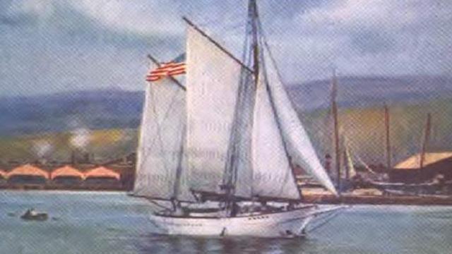 Cover detail from Jack London's "Cruise of the Snark"