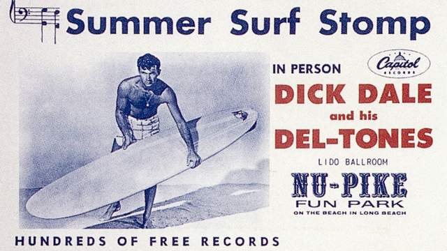 Dick Dale concert poster, 1964