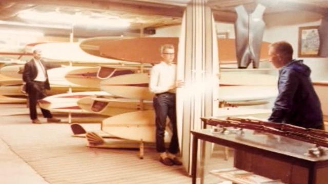 Maryland surf shop, around 1965