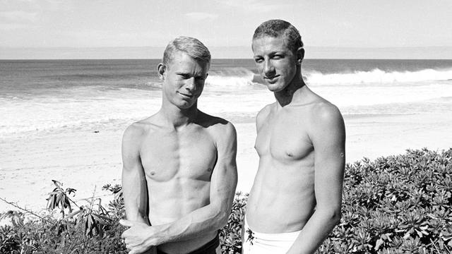 Farrelly (left) and Young, 1963. Photo: Tom Keck