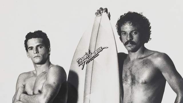 Daniel Friedmann (right), 1980 ad shoot