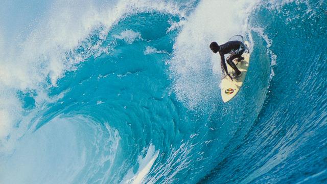 Fijian surfer, Cloudbreak. Photo: Bill Alexander