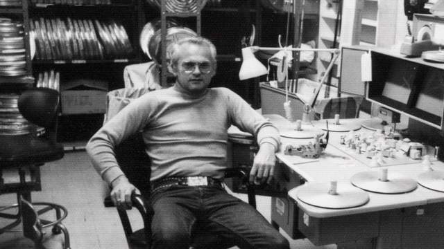 Larry Lindberg in his studio, around 1973